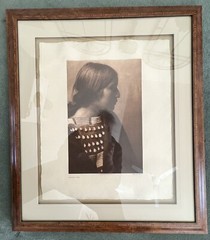 Framed Edward Curtis Arikara Girl C 1908 Christopher Cordozo