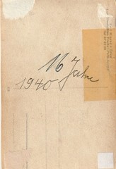 Photo Postcard Young Man with Violin 1940 Fashion Snapshot
