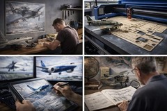 Collection of black and white drawings, aircraft plans:775 images in JPEG format