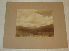 ANTIQUE *CLIFTON CHURCH* VIEW FROM EAGLE MOUNTAIN HOUSE WHITE MOUNTAINS NH PHOTO