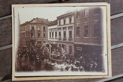 32140 Photo Linz Rhine Street Moving With Maßgeschäft Johann Simons Um 1910