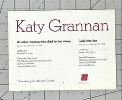 Katy Grannan (b. 1969) Art Announcement Card 2008 – Another Woman Died