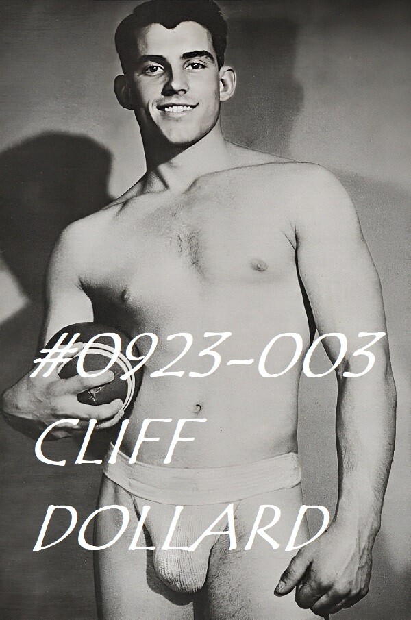 VINTAGE MALE PORTRAIT #0923-003 – CLIFF DOLLARD 1963 – free shipping in usa