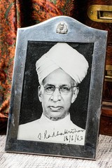 Rare Second President of India Signed Presentation Photograph Silver Photo Frame