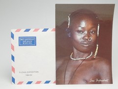 SUDAN EXPEDITiON 1964/65 Envelope & Nuba Postcard from Leni Riefenstahl Estate