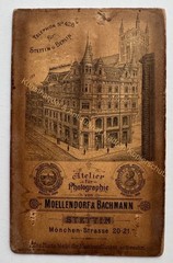 orig. CDV photo photograph picture child old fashion around 1885 Szczecin Pomerania Moellendorf