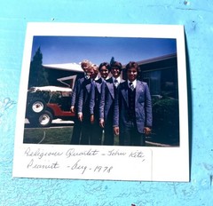 Polaroid Photo John Kite Quartet Vintage circa 1978ready to jam Gay Interest