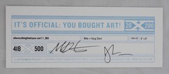 Doug Starn / SNOWFLAKE PRINT SIGNED ALLEVERYTHINGTHATISYOU SNO7.1_003 8 x 8 1st