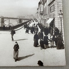 Alinari Collection Photograph Print on Wood Plaque~ Florence Ponte Santa Trìnita