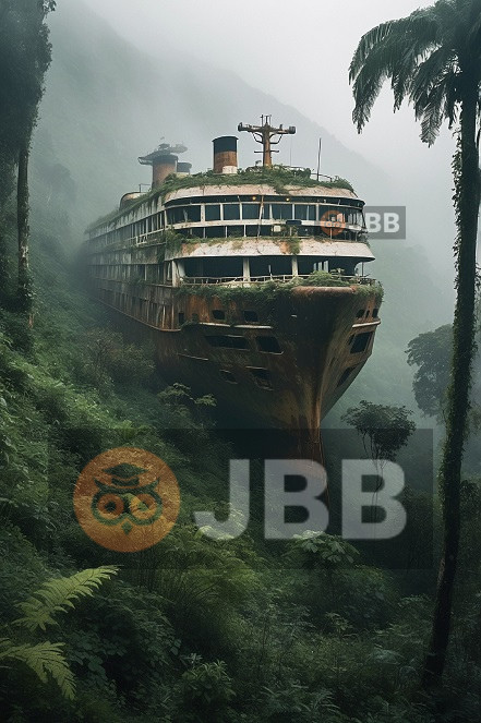 Ship on the Forest Digital Wallpaper Image Art Desktop Picture Photo Background