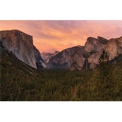 Yosemite Sunset El Capitan Tunnel View Wall Print, Yosemite National Park Photo
