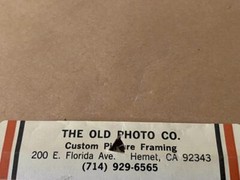 Harry Lines Studios New York NY Framed Photo B&W Adobe Mission Southwest 12×11