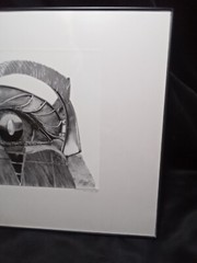 Black and white matted Original 9.5″ x 7.5″ art photo in 16″x12.25″ frame OOAK