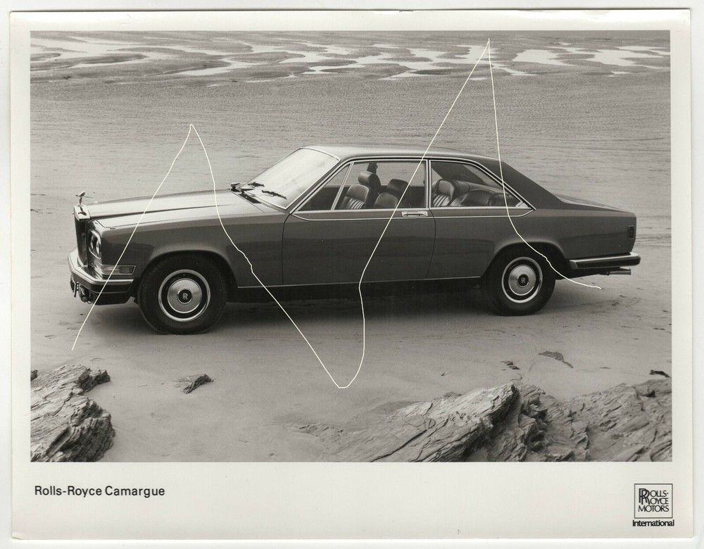 22x16cm Old Work Photo 1975 Rolls Royce Carmargue Vintage Photo