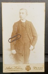 Photo Portrait CDV KAB Young Teen Poses Poland Suit Picture Old Victoria