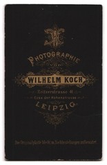 Photography Wilhelm Koch, Leipzig, Zeitzerstr. 41, lady in tailored dress with