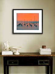 Sunset In Santa Catalina Harbor 12″ x 16″ Fine Art Print Photography