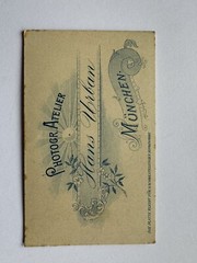 orig. CDV photo photography fashion people around 1890 Munich urban women