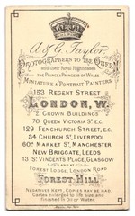 Photograph A. & G. Taylor, London, Regent Street 153, Portrait of a Gentleman with