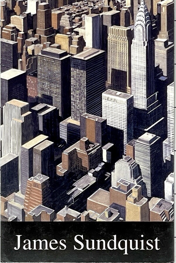 James Sundquist 1997 Art Announcement Card – Vertical City