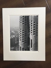 BRUCE BLUM SIGNED B&W Photo Print (16″X 20″)-«Sagrada Familia, Towers & City»