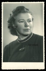 Susice 1944 – Woman in Portrait – 1940s Bohemia Schüttenhofen – Photo Postcard 8x13cm