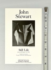 John Stewart (1919-2017) Art Announcement Card 1993 – Still Life – Stayley-Wise