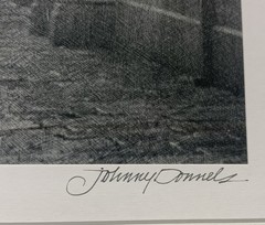 SIGNED ORIGINAL Johnny Donnels «Morning Meditation” Framed Matted