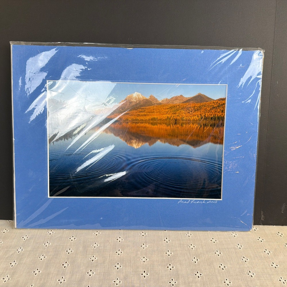 NEW Matted Photographic Art Print Photographer Lake Landscape Nature 2013 Frank