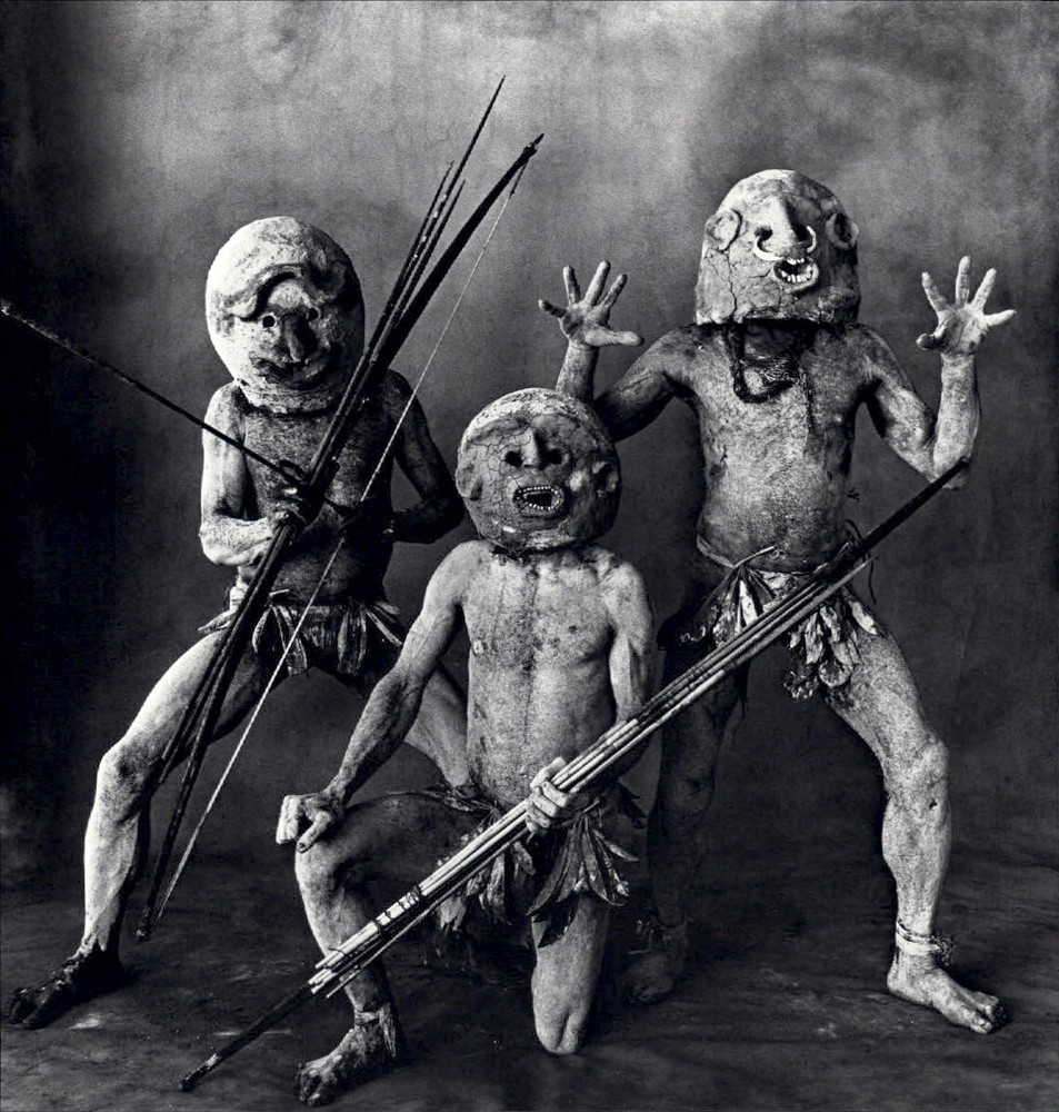 1984 Irving Penn New Guinea Asaro Mud Men Natives Tribe Art Photo Engraving