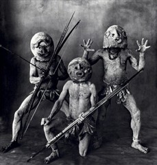1984 Irving Penn New Guinea Asaro Mud Men Natives Tribe Art Photo Engraving