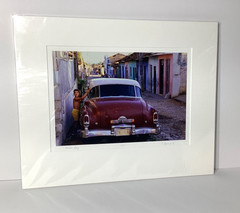 Fine Art Photograph Wash Day in Colorful Trinidad Cuba Signed & Matted