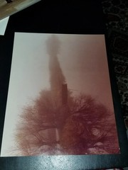 Jan W. Faul «Boat in Mist» (1981) – Vintage Landscape Photograph – Signed