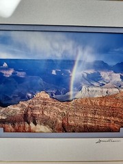 Signed James Thomson Wood Framed Photograph Rainbow Grand Canyon Snapshot 15×12