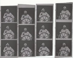 Hendrickson Contact Sheet & Negatives Salty Dog Sea Captain Ships Wheel Pipe 154