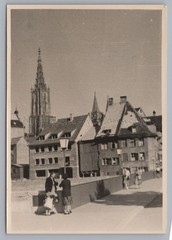 Ulm 1949 – Postwar Construction Site Münster Building – Old Photo 1940s