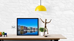Trondheim Marina View, High Resolution Image, Many Formats, TV Art