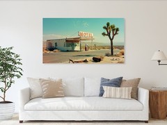 Special Price!!Photograph California Motel Abandoned Places 01 Acrylic Glass 180×100 cm