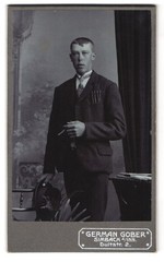Photograph German Gober, Simbach a/Inn, Dultstrasse 2, portrait young man in