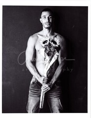 11 X 8.5 Alan Lyon Original Male Photo gay interest (5) Mick flowers B&W