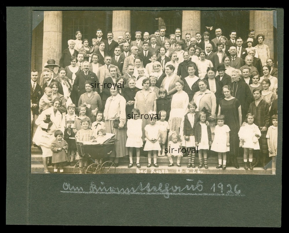 Bad Kösen 1926 – Society at the Kurmittelhaus – 1920s Naumburg – Photo 14x12cm