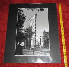 Flatiron Building by Alex Leykin, signed original photo, mounted on black mat