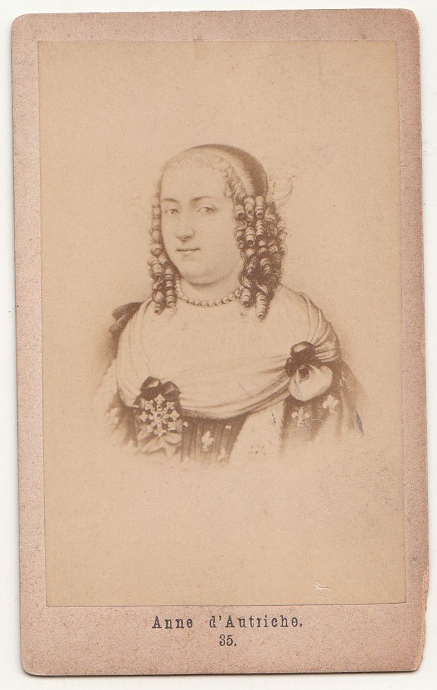 CdV photo Anne d’Autriche Anna of Austria around 1880! (F2222