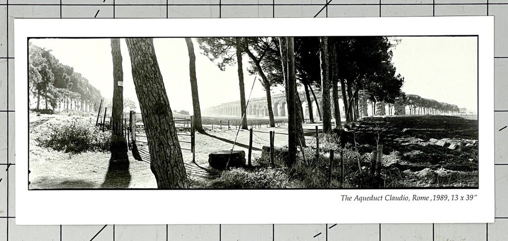 Geoffrey James (b. 1942) Art Show Announcement Card 1992 Forgotten Zones – Rome