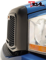 Tidal Upper ABS Grille LED Grill with Amber LED Lights – Matte Black for 06-08 R