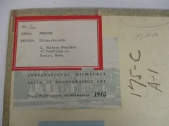 L. WHITNEY STANDISH PHOTOGRAPH «PRELUDE» ~ 1945 ORIGINAL BOSTON CAMERA CLUB