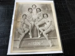 1920s/1930s 8×10 B&W PHOTO #MISC-7796 FLAPPER – DECO – HERZOG DANCING GIRLS
