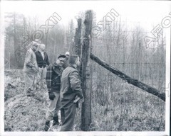 1966 Michigan State Representative Looked Over Deer Proof Enclosure Press Photo