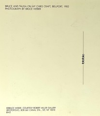 Bruce Weber Art Print Card – Bruce & Talisa On My Chris Craft, 1982 – 4.25”x6”