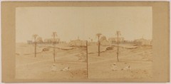 Egypt Karnak Ruins Archaeology c1858 Photo Stereo Frith Vintage Album